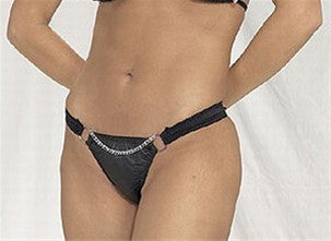 Ladies Leather Panty with Chain