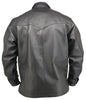 Mens Made in USA Black Or Brown Horsehide Leather Motorcycle Shirt