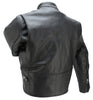 Men's Made in USA Cafe Racer Horsehide Leather Motorcycle Jacket Black or Brown