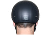 D.O.T Daytona Skull Cap Motorcycle Helmet Leather Covered W/O Visor