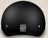 Daytona D.O.T Skull Cap Motorcycle Helmet Dull Black