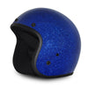 Daytona D.O.T Cruiser Motorcycle Helmet 3/4 Shell Blue Metal Flake