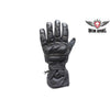 Motorcycle Padded Leather & Mesh Racing Gloves