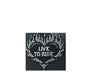 Heart Live To Ride Rhinestone Motorcycle Helmet Patch