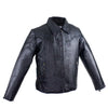 Ladies Top Grade Leather Motorcycle Jacket with Etched Trim