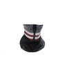 Leather Skull Cap Headwrap And Face Mask With USA American Flag