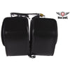 PVC Waterproof Motorcycle Saddlebag Plain Zip Off Bag 16.25" x 6.75" x 11.50