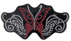 Sparkling Red Butterfly Rhinestone Helmet Patch