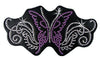 Sparkling Purple Butterfly Rhinestone Helmet Patch