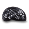 Daytona D.O.T Skull Cap Motorcycle Helmet with Skull Chains