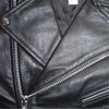 Mens Classic Black Buffalo Leather Motorcycle Jacket
