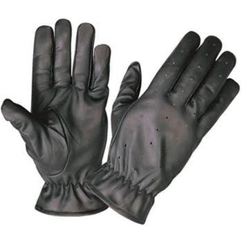 Full finger Vented Unlined Driving Gloves with Elastic Wrist
