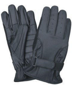 Full Finger Leather Driving Gloves with Gel Palm
