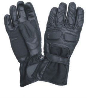 Padded Motorcycle Riding Gloves Analine Leather and Cordura