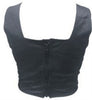Ladies Lambskin Leather Halter Top with Lace up Front