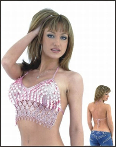 Ladies Pink Halter Top