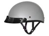 Daytona D.O.T Skull Cap Motorcycle Helmet Silver Metallic