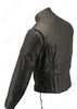 Men's Made in USA Classic Naked Leather Vented Motorcycle Jacket Gun Concealment Pockets