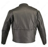 Men's Made in USA Cafe Racer Black or Brown Naked Leather Motorcycle Jacket