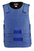 Mens Made in USA Royal Blue Leather Bullet Proof Style Motorcycle Vest