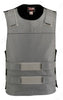 Mens Made in USA Grey Leather Bullet Proof Style Motorcycle Vest
