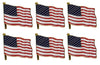 2” Gold American Flag Lapel Pin Set Of 6