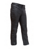 Mens Black Leather Updated 4 Pocket Jean Style Pants Pre-Curve Knee Detail