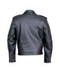 Black Split Cowhide Classic Leather Motorcycle Jacket