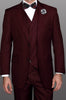 Mens Sapphire 150's Wool Designer Business Suit Double Breasted Vest