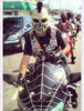 Black Motorcycle Helmet Mohawk