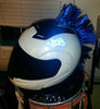 Blue Motorcycle Helmet Mohawk