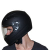 DOT Shadow Full Face Vented Motorcycle Helmet Dull Black