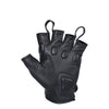 Deerskin Leather Fingerless Motorcycle Gloves With Hard Knuckles