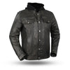 Mens Vendetta Lightweight Distressed Sheepskin Leather Motorcycle Jacket Concealed Carry Pockets