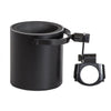 Shiny Black Motorcycle Cup Holder With Foam Cup Insert
