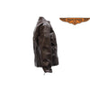 Ladies Retro Brown Cowhide Motorcycle Jacket Airvents & Zip Out Lining Hourglass Shape