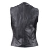 Women's Naked Leather Vest With Concealed Carry & Front Laces