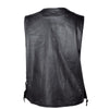 Women's Naked Leather Vest With Concealed Carry & Side Laces