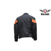 Mens Light Weight Textile Motorcycle Jacket Reflective Stripe