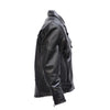 Mens Braided Pistol Pete Naked Leather Vented Motorcycle Jacket