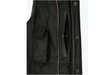 Men's Banded Collar Motorcycle Vest Single Panel Back With Gun Pockets