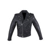 Men's Classic Patrol Style Motorcycle Jacket Solid Back
