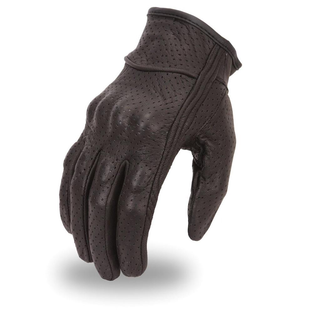 Men’s lightweight fully perforated Goat Skin Motorcycle Gloves