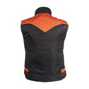 Mens Light Weight Leather Mesh Cargo Vest Orange and Black