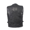 Mens Naked Leather Cargo Vest With 9 Pockets