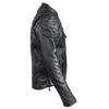 Mens Naked Leather Cruising Jacket With Front And Back Air Vents Gun Pockets