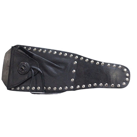 Motorcycle Tank Cover Bib With Concho & Studs