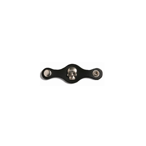 Motorcycle Vest Extender With Skull