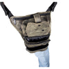 Multi Pocket Thigh Bag with Gun Pocket Distressed Brown Leather