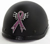 Breast Cancer Rhinestone Helmet Patch